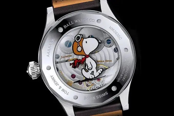 BALL Engineer Master II Snoopy Flying Ace Limited Edition 46mm NM2638C-L2J-BK