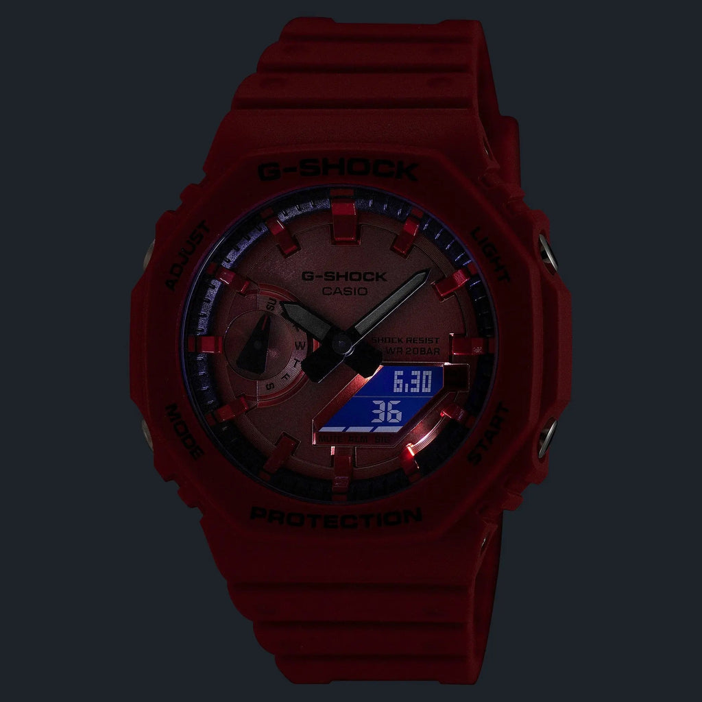CASIO G-SHOCK WATCH Carbon Core GA-2100RRB-4A