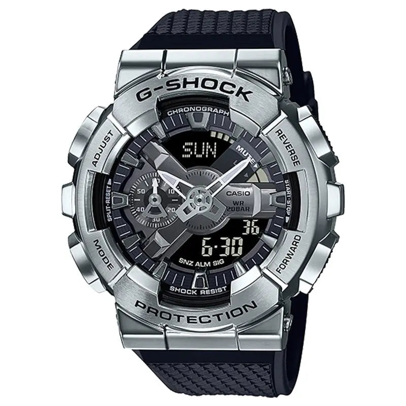 CASIO G-SHOCK WATCH STEEL BEZEL GM-110-1ADR