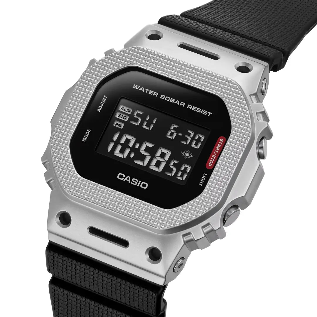 CASIO G-SHOCK WATCH STEEL BEZEL GM-5600BM-1DR