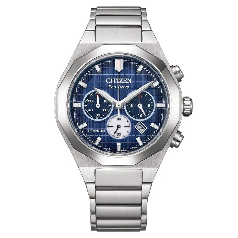CITIZEN WATCH SUPER TITANIUM ZENSHIN CHRONOGRAPH 41MM ECO-DRIVE CA4691-59L