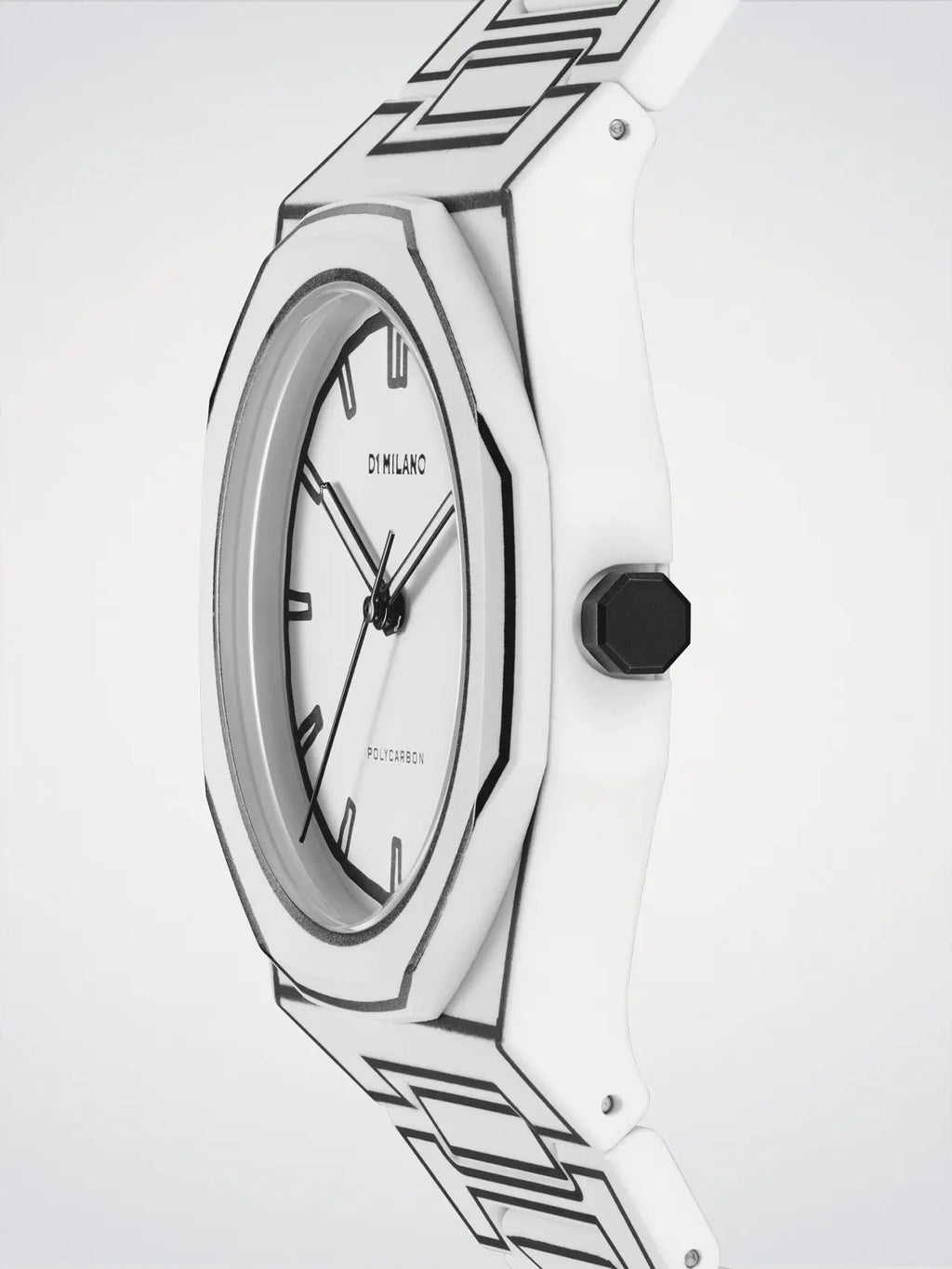 D1Milano Polycarbon White Sketch 40MM D1-PCBJ34
