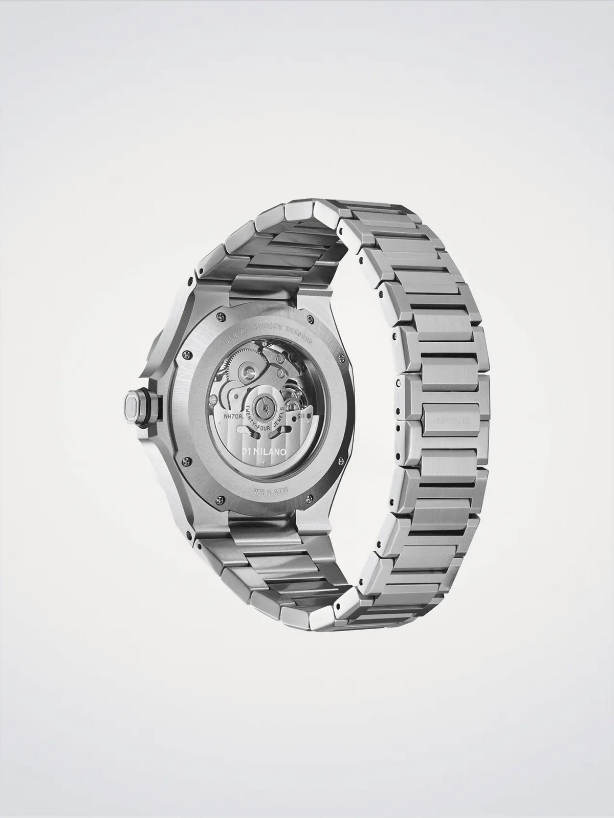 D1Milano Skeleton Silver 41MM D1-SKBJ10