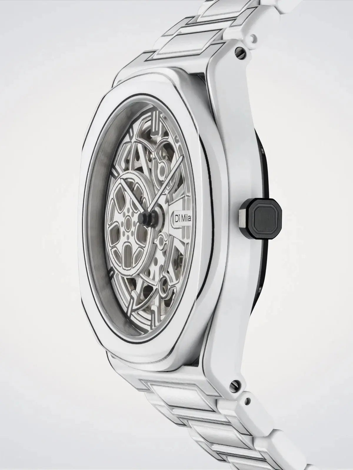 D1Milano White Sketch Skeleton Watch 40.5MM D1-SKBJ20