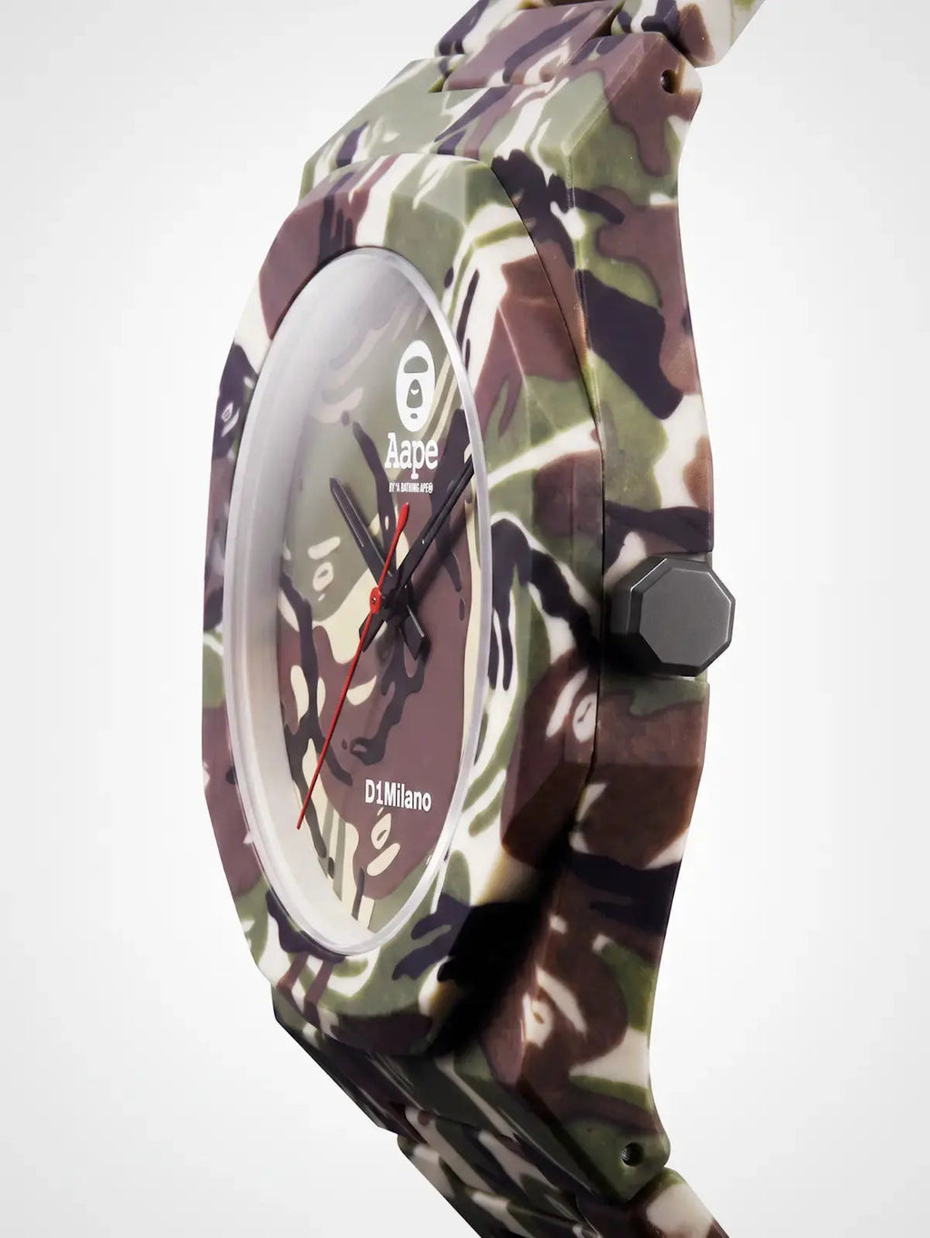 D1Milano x AAPE: Green Camo Carbon Limited Edition Watch 40mm D1-PCBJAAPE3