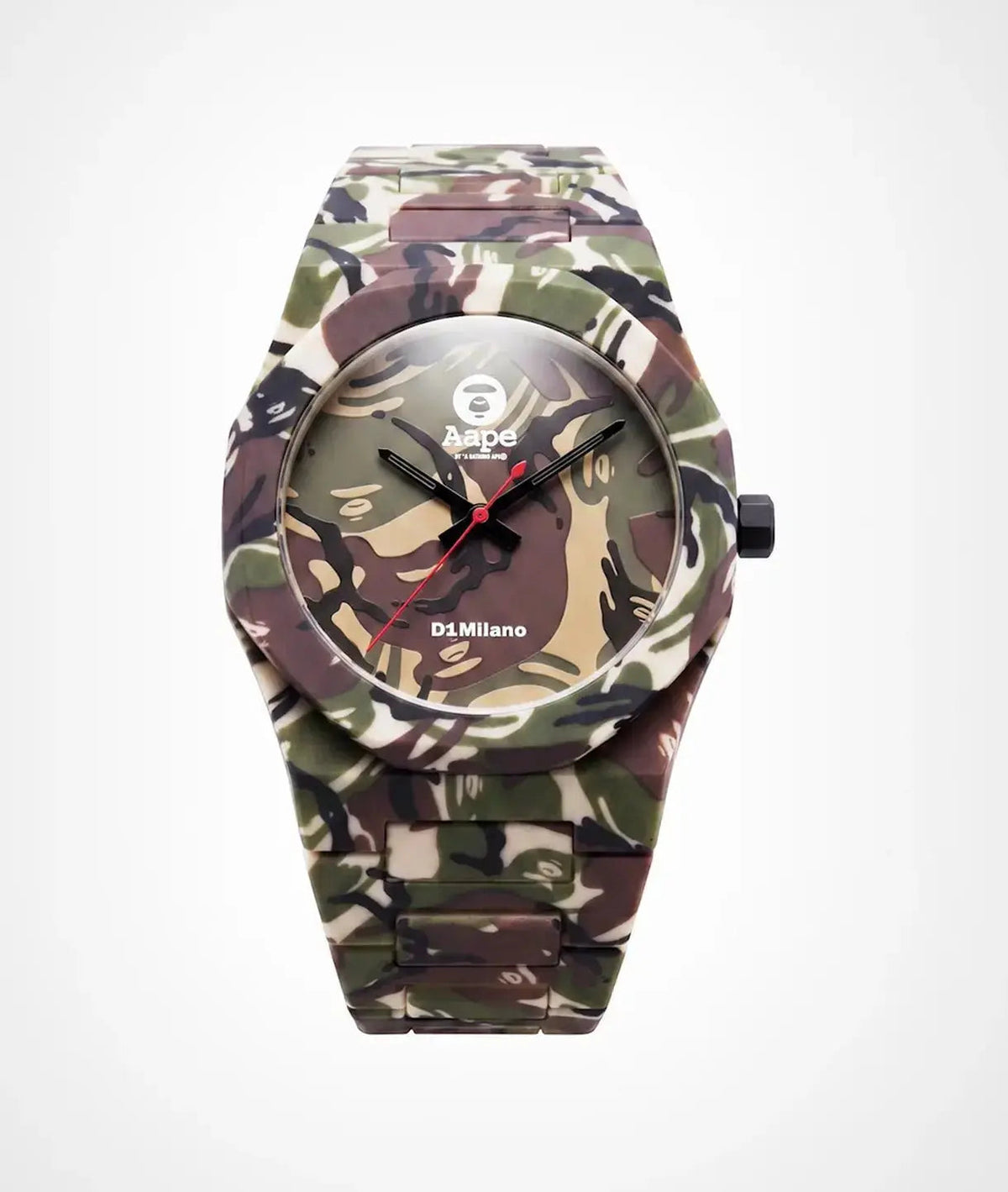 D1Milano x AAPE: Green Camo Carbon Limited Edition Watch 40mm D1-PCBJAAPE3