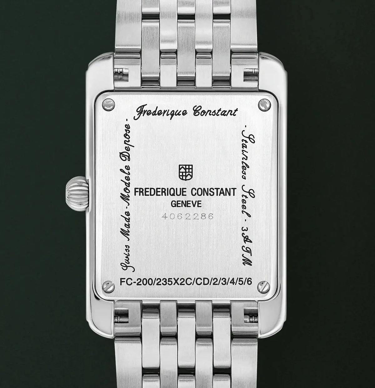 Frederique Constant Carree Small Seconds 36mm FC-235GR2C6B