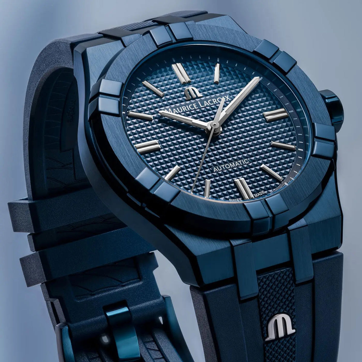MAURICE LACROIX AIKON AUTOMATIC 39MM BLUE PVD AI6007-PVC00-430-4