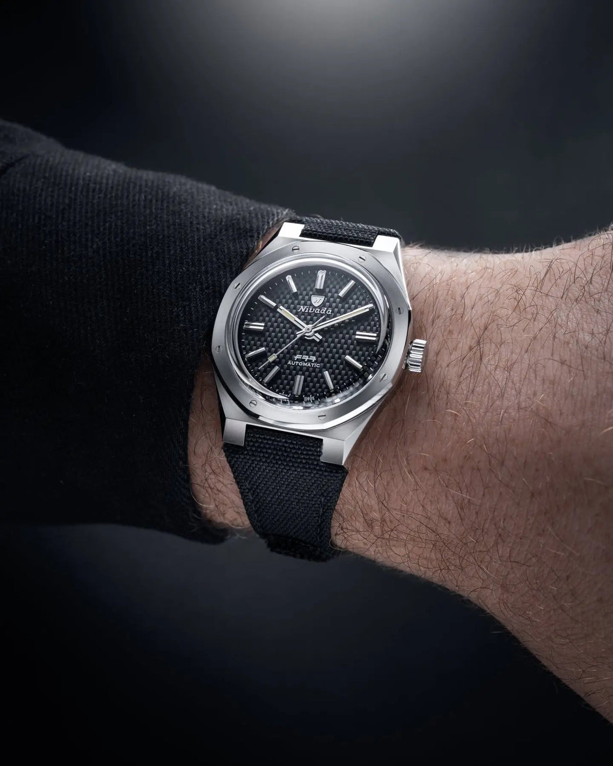 NIVADA GRENCHEN AUTOMATIC F77 BLACK 37MM 69000A77
