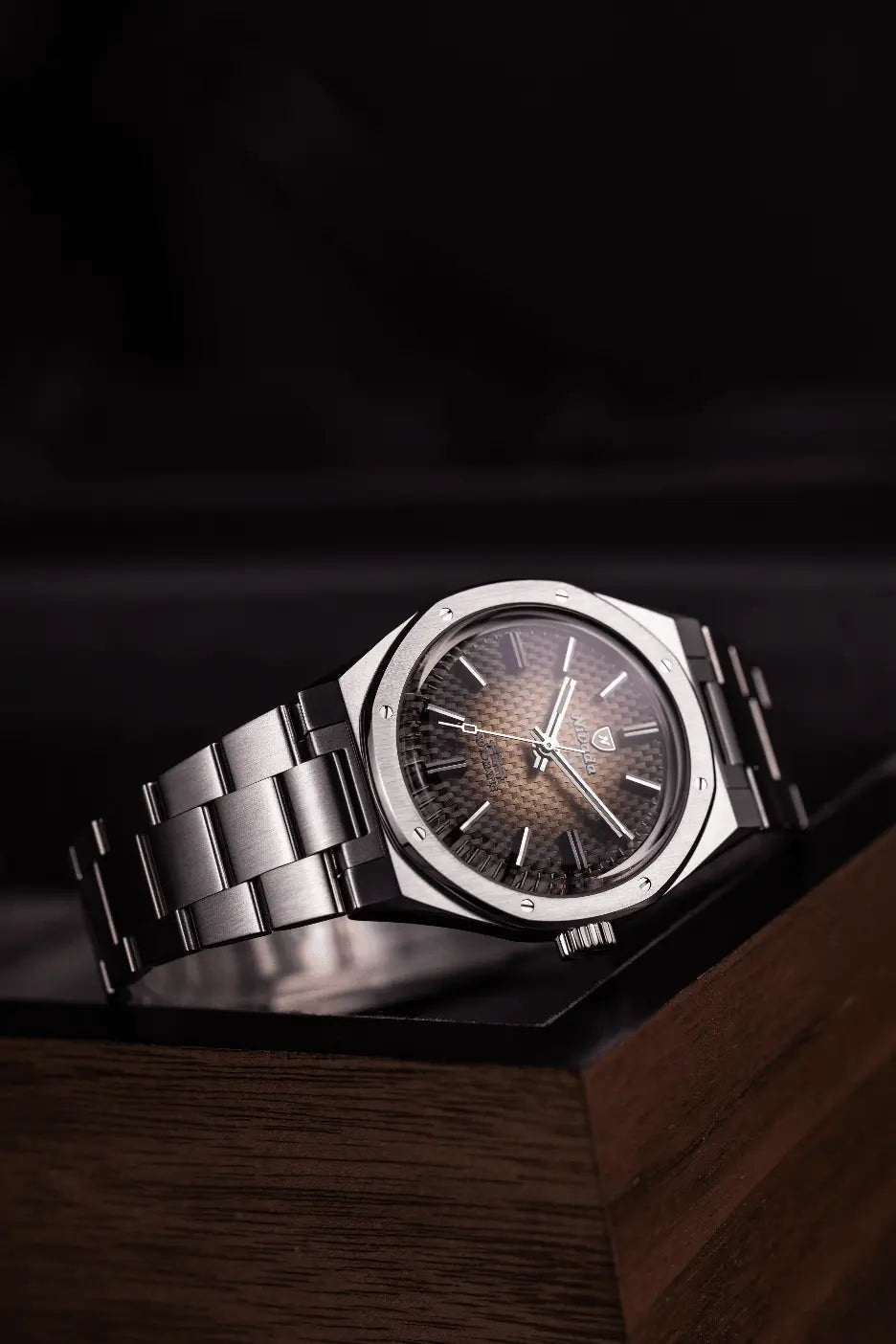 NIVADA GRENCHEN AUTOMATIC F77 BROWN SMOKED 37MM 69002A77