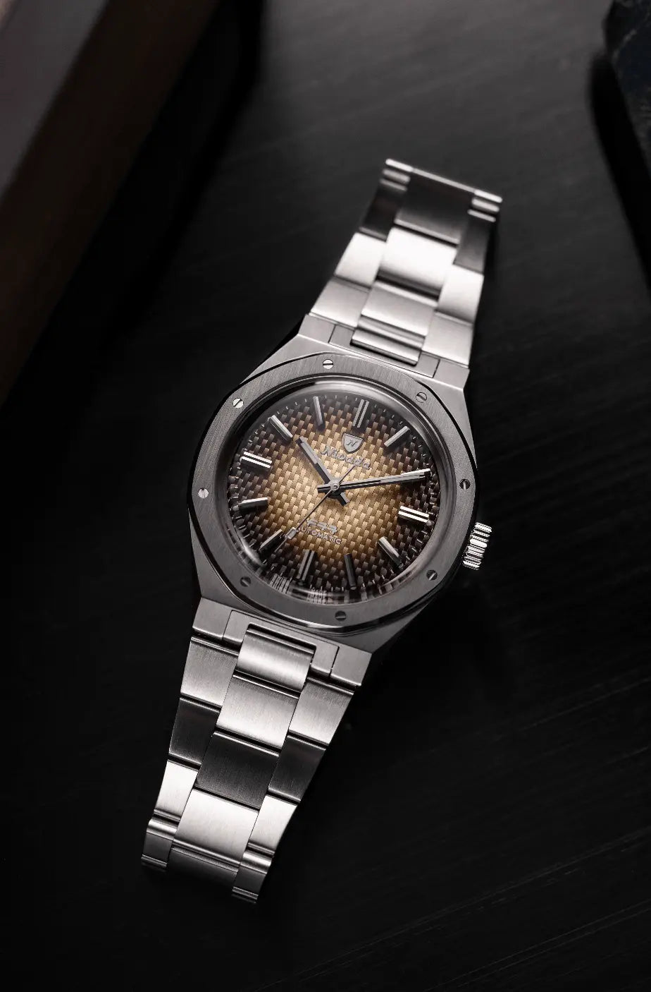 NIVADA GRENCHEN AUTOMATIC F77 BROWN SMOKED 37MM 69002A77