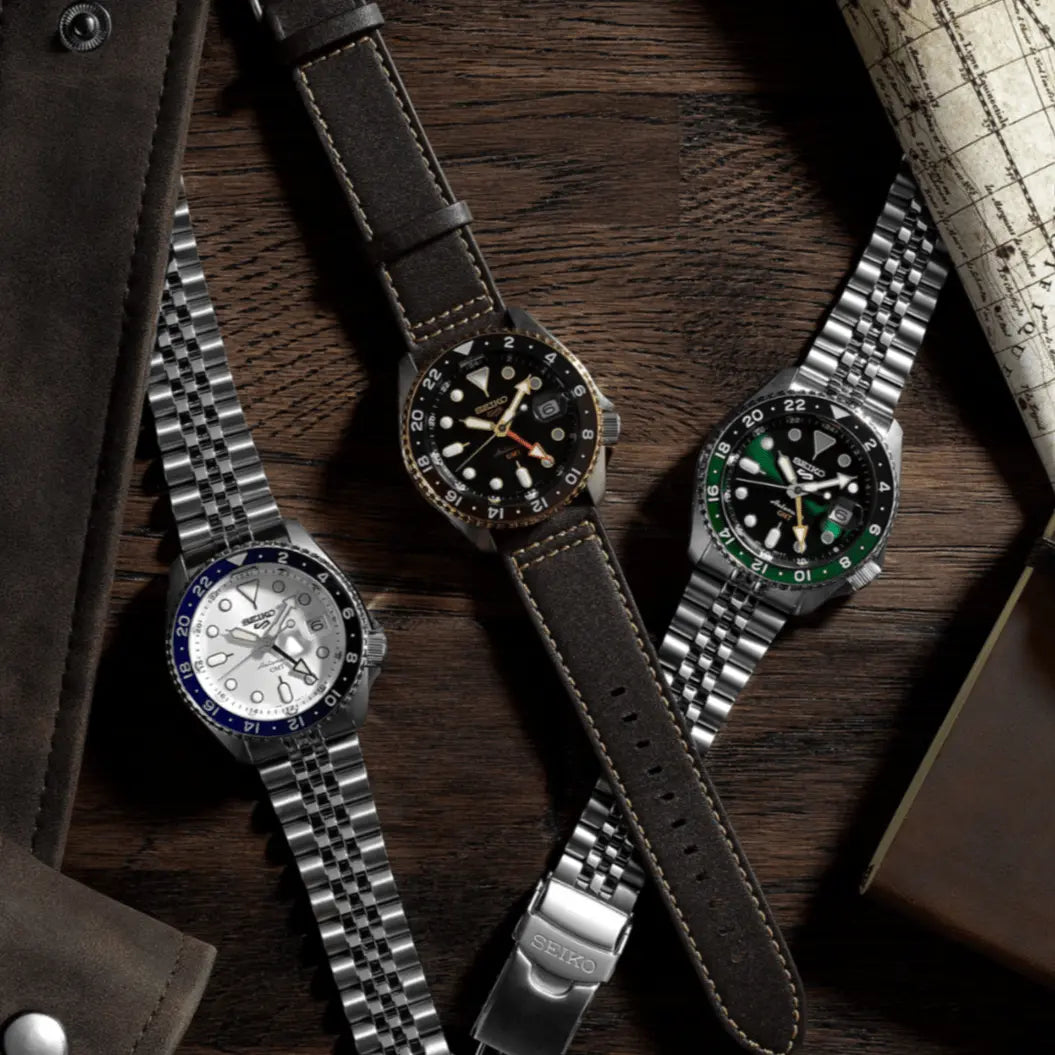 SEIKO 5 WATCH GMT SKX AUTOMATIC 42.5MM SSK035K1