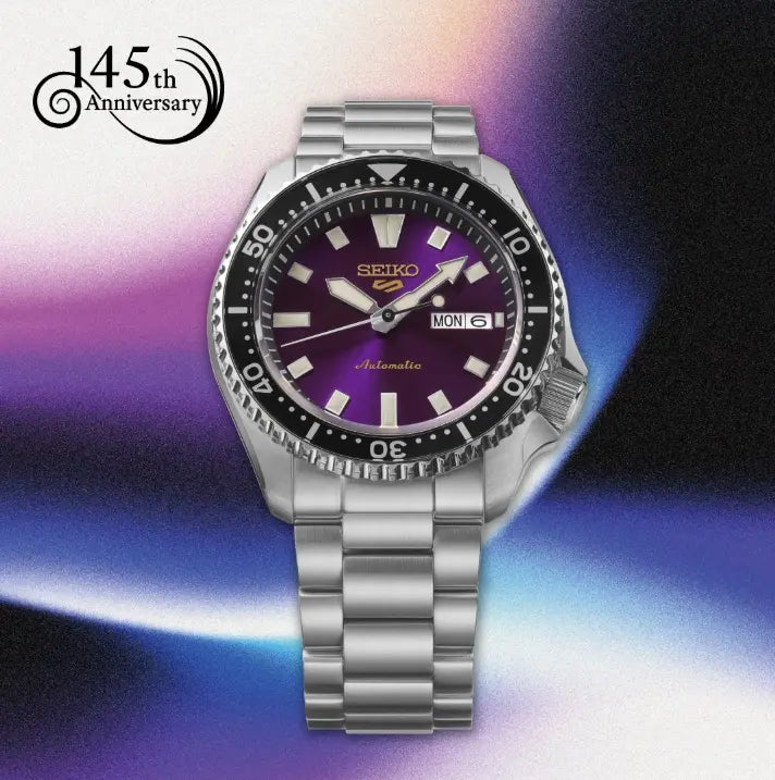 SEIKO 5 WATCH SPORTS SKX "EDO PURPLE" 145TH ANNIVERSARY LIMITED EDITION 42.5MM HDB003K1