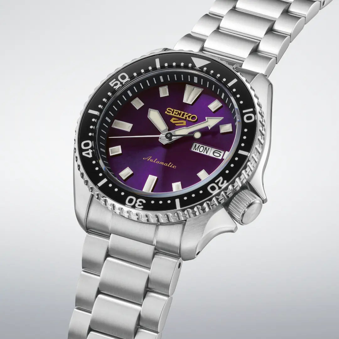 SEIKO 5 WATCH SPORTS SKX "EDO PURPLE" 145TH ANNIVERSARY LIMITED EDITION 42.5MM HDB003K1