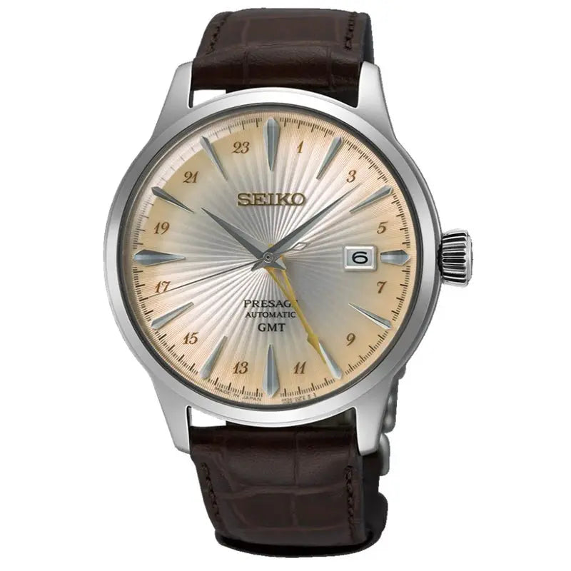 SEIKO WATCH PRESAGE ‘ACACIA’ COCKTAIL TIME GMT 40.5MM SSK041J1