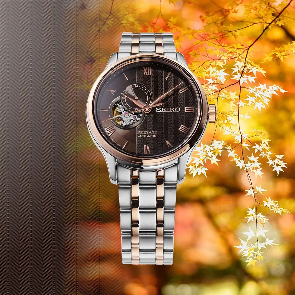 SEIKO WATCH PRESAGE AUTOMATIC JAPANESE ZEN GARDEN 41.8MM SSA466J1