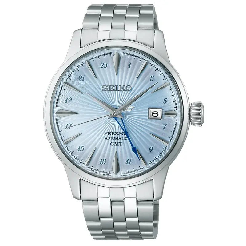 SEIKO WATCH PRESAGE ‘SKYDIVING’ COCKTAIL TIME GMT 40.5MM SSK037J1