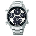 SEIKO WATCH PROSPEX 42MM SFJ001P1 ‘PANDA’ ONE HUNDREDTH OF A SECOND SPEEDTIMER SOLAR CHRONOGRAPH