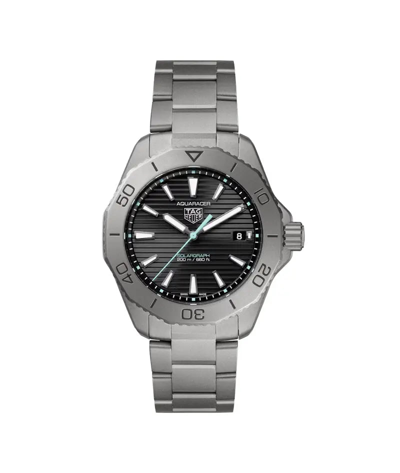 TAG Heuer Aquaracer Solargraph 40mm Titanium Watch WBP1180.BF0000