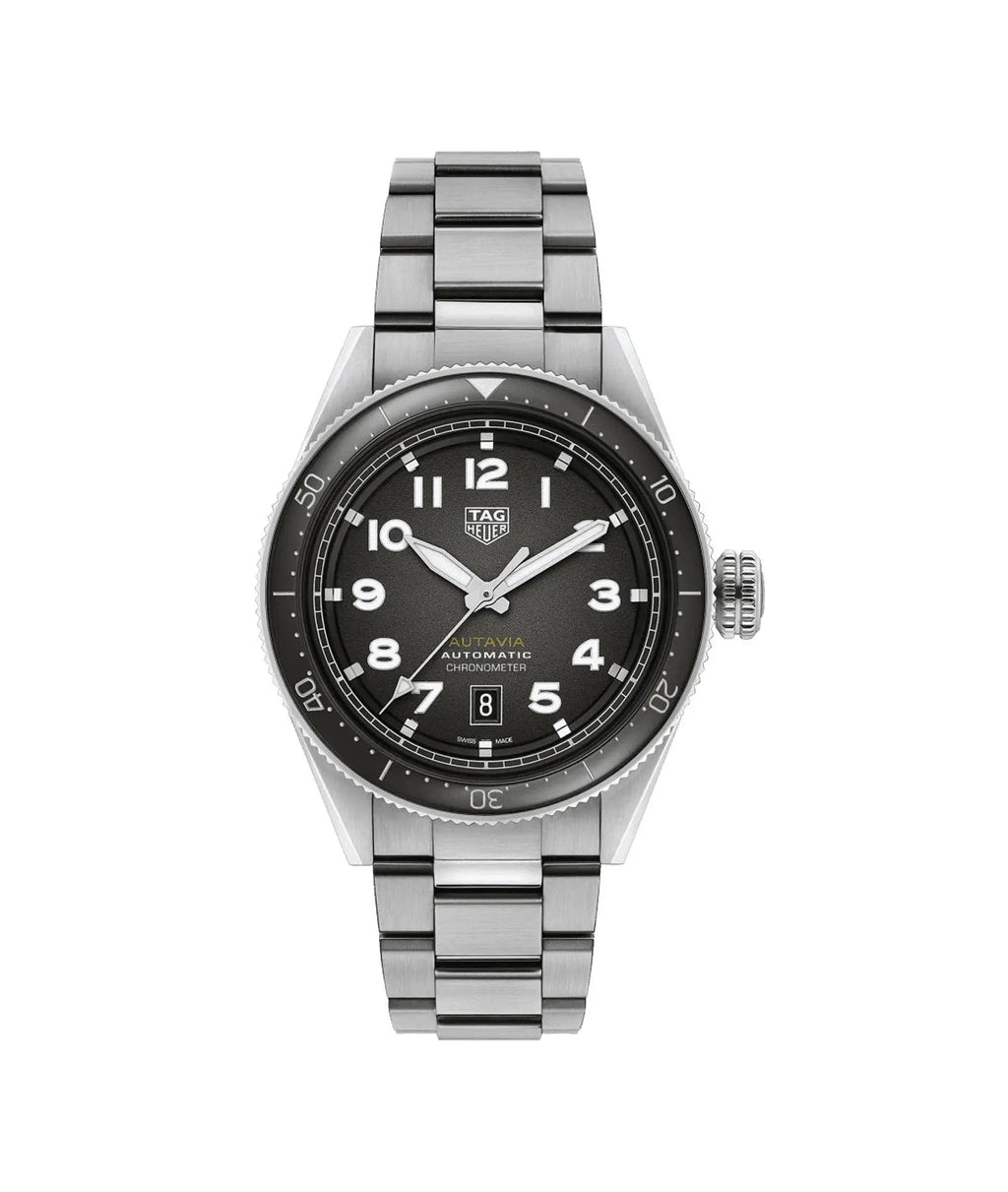 TAG Heuer Autavia Calibre 5 Automatic 42mm Stainless Steel Watch WBE5114.EB0173