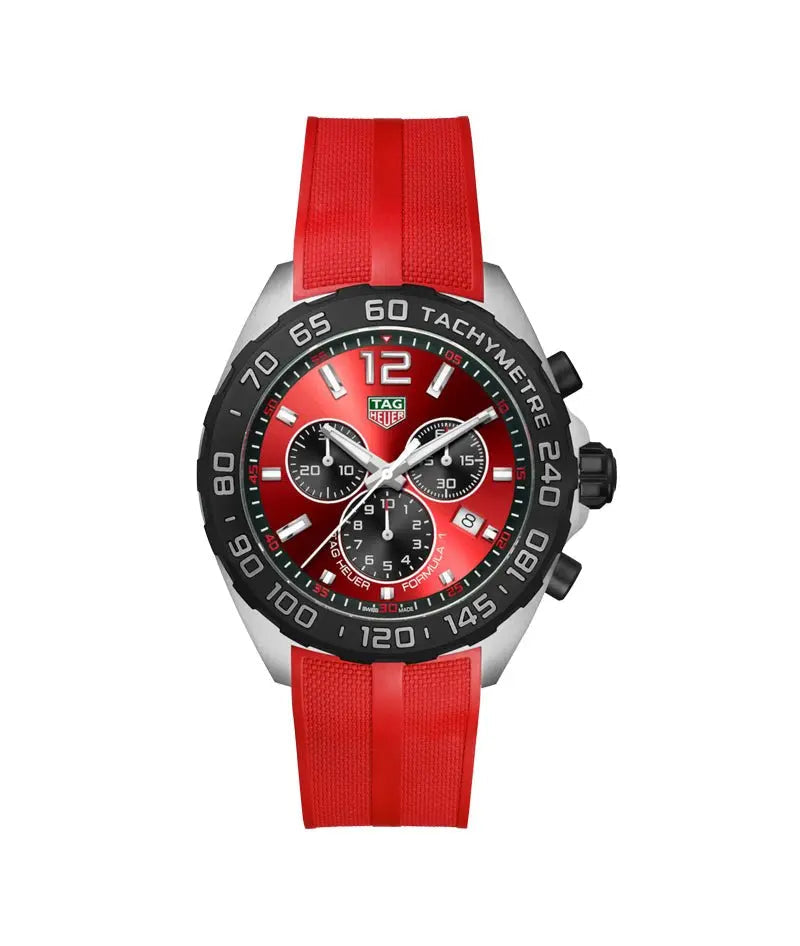 TAG Heuer Formula 1 Chronograph 43mm Rubber Watch CAZ101AN.FT8055