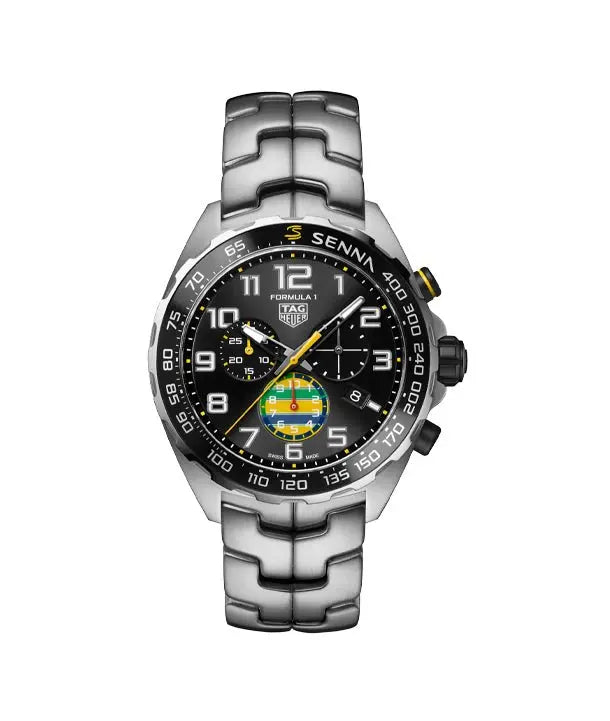TAG Heuer Formula 1 "Senna" Chronograph 43mm Limited Edition Stainless Steel Watch CAZ101AX.BA0637