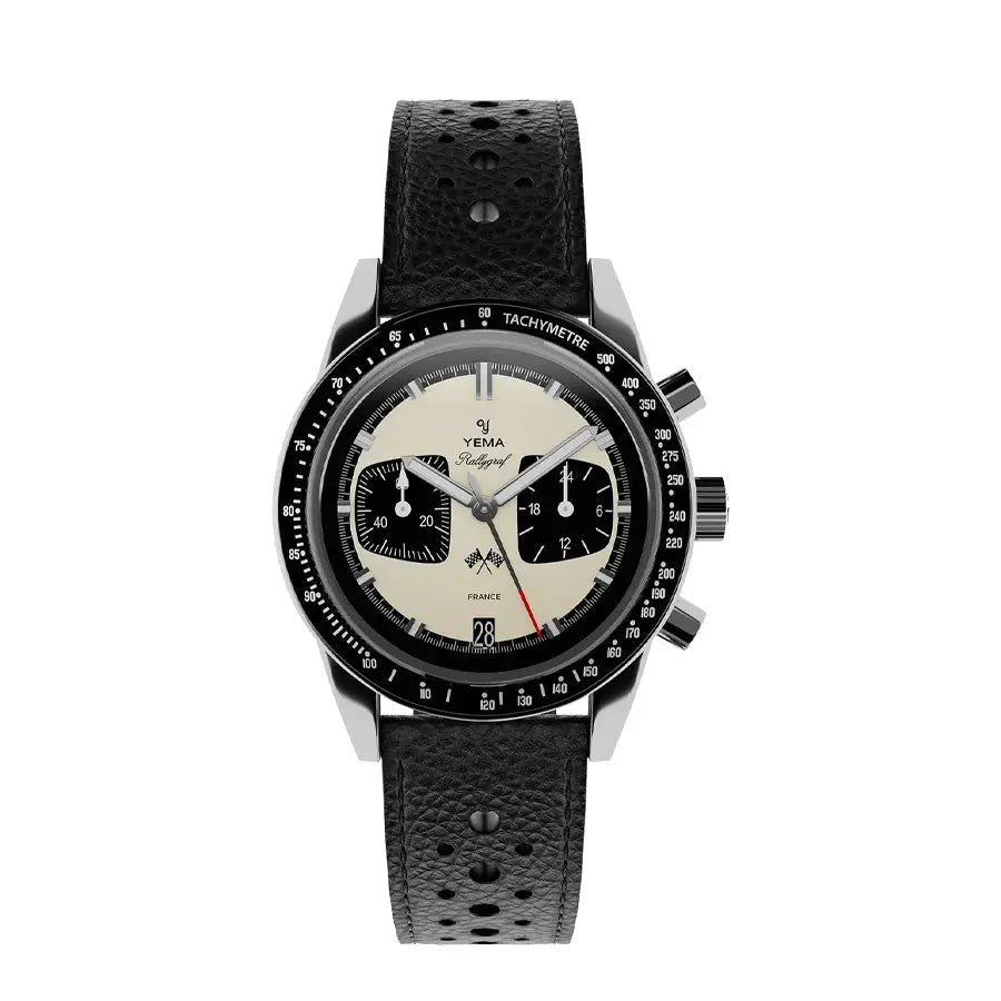 YEMA RALLYGRAF MECA-QUARTZ PANDA 39mm YMHF1580-BA